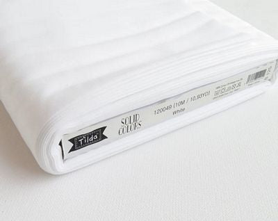 Tilda Solid White  - Half Yard