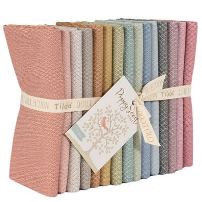 Tilda Poppy Seed Fat Quarter Bundle - 15 Pieces