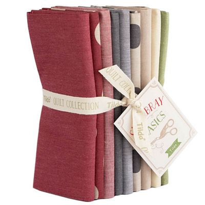 Tilda Seasonal Chambray Winter Hues Fat Quarter Bundle - 9 Pieces
